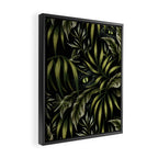 Jurassic Jungle - Camo Green Framed Canvas Print Gallery Image 2