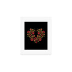 Rose - Red / Green Art Print Gallery Image 1