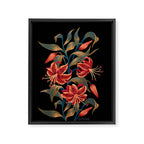 Tiger Lily - Orange Green Framed Canvas Print Gallery Image 6
