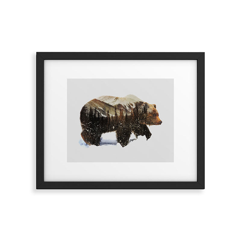 Arctic Grizzly Bear Framed Art Print Gallery Image 5