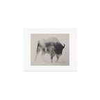 Bison In The Fog Art Print Gallery Image 1