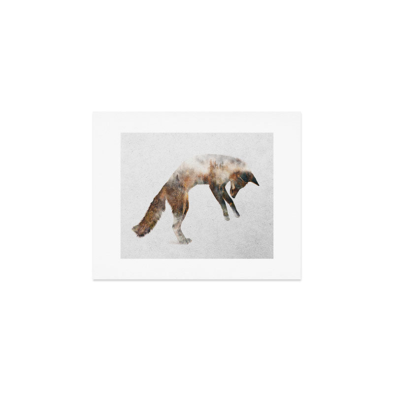 Jumping Fox Art Print Gallery Image 1