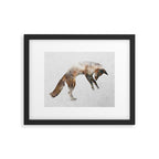 Jumping Fox Framed Art Print Gallery Image 5