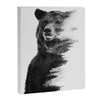 Observing Bear Canvas Print Gallery Image 6