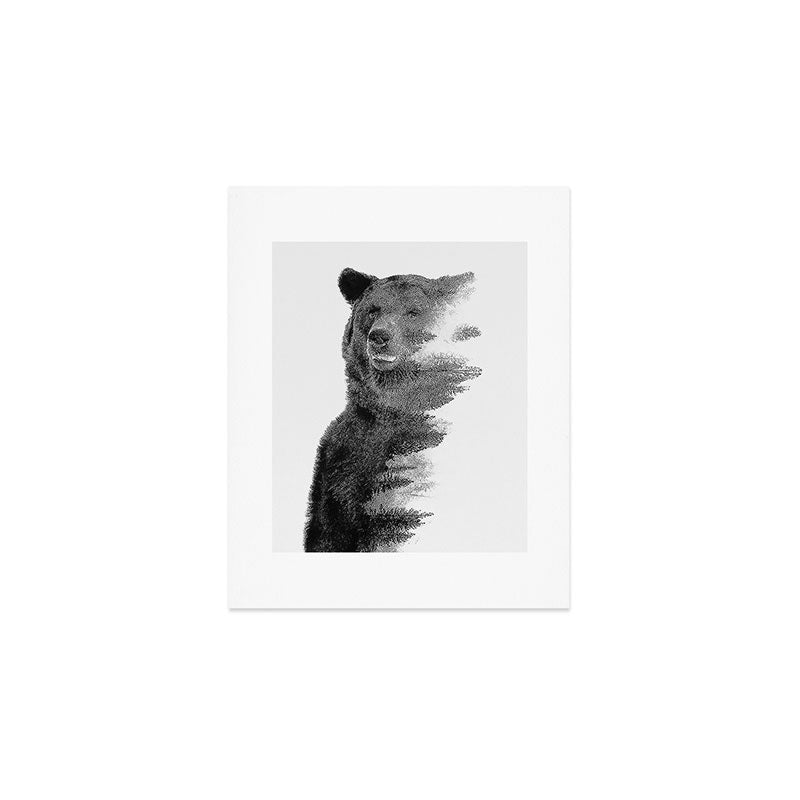 Observing Bear Art Print Gallery Image 1
