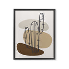 Abstract Cactus Framed Canvas Print Gallery Image 6