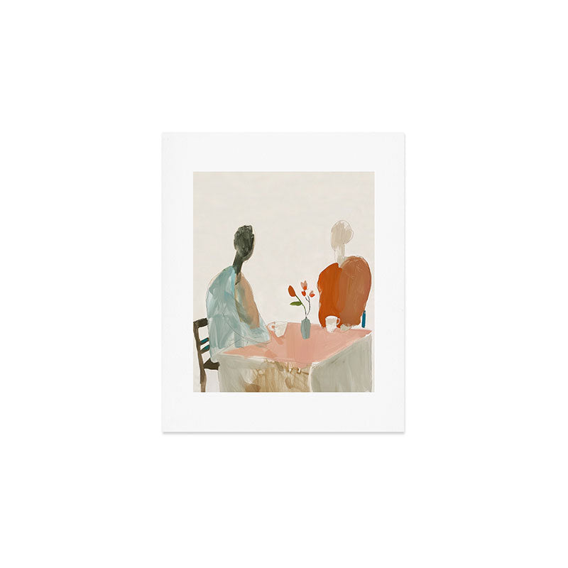 Abstract Cafe Stillness Art Print Gallery Image 1