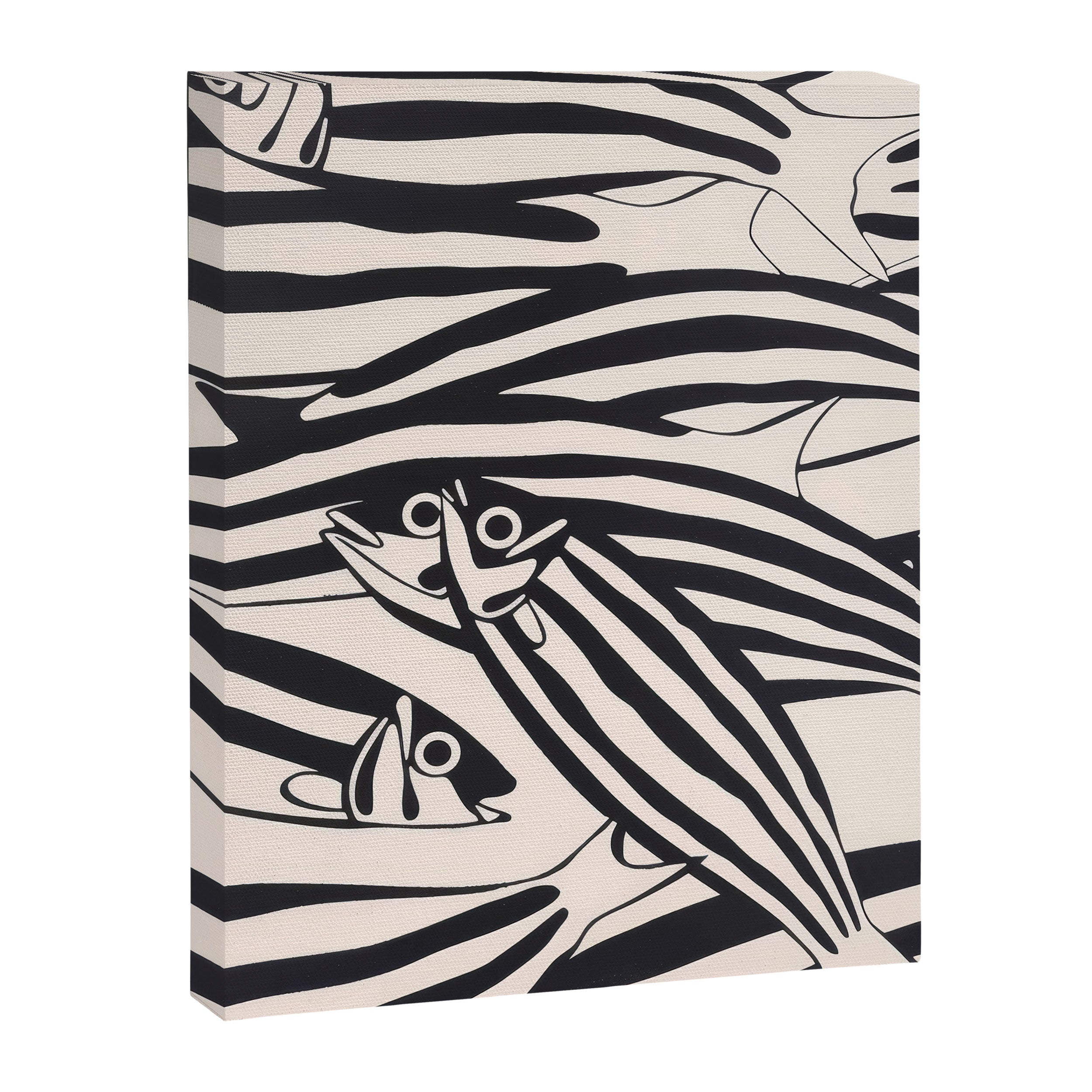 Abstract Fish Pattern Canvas Print Gallery Image 6