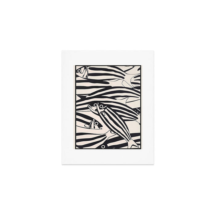 Abstract Fish Pattern Art Print Gallery Image 1