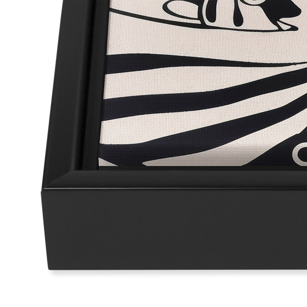 Abstract Fish Pattern Framed Canvas Print Gallery Image 3