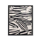 Abstract Fish Pattern Framed Canvas Print Gallery Image 6