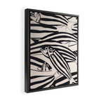 Abstract Fish Pattern Framed Canvas Print Gallery Image 2