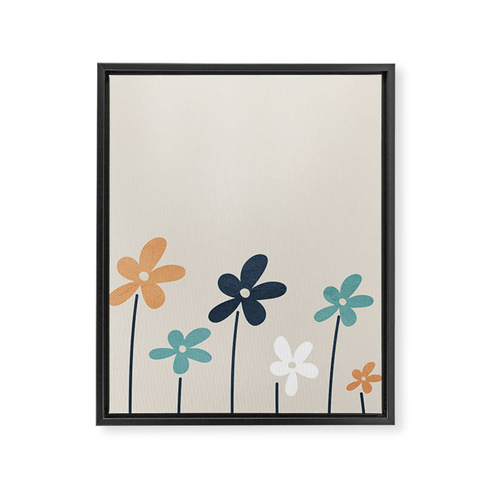 Abstract Flowers 2 Framed Canvas Print Gallery Image 1