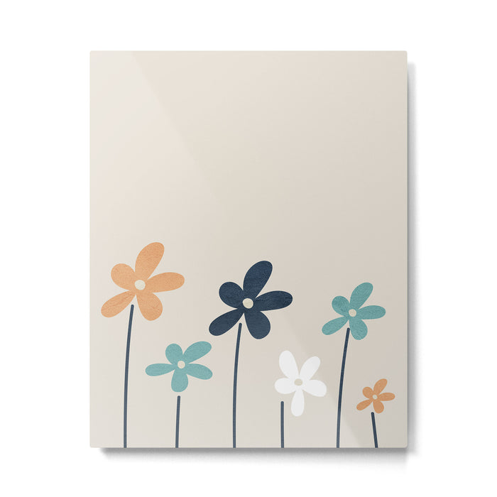 Abstract Flowers 2 Metal Print Gallery Image 1