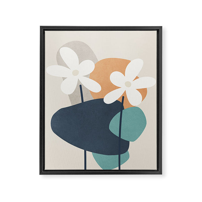 Abstract Flowers 3 Framed Canvas Print Gallery Image 1