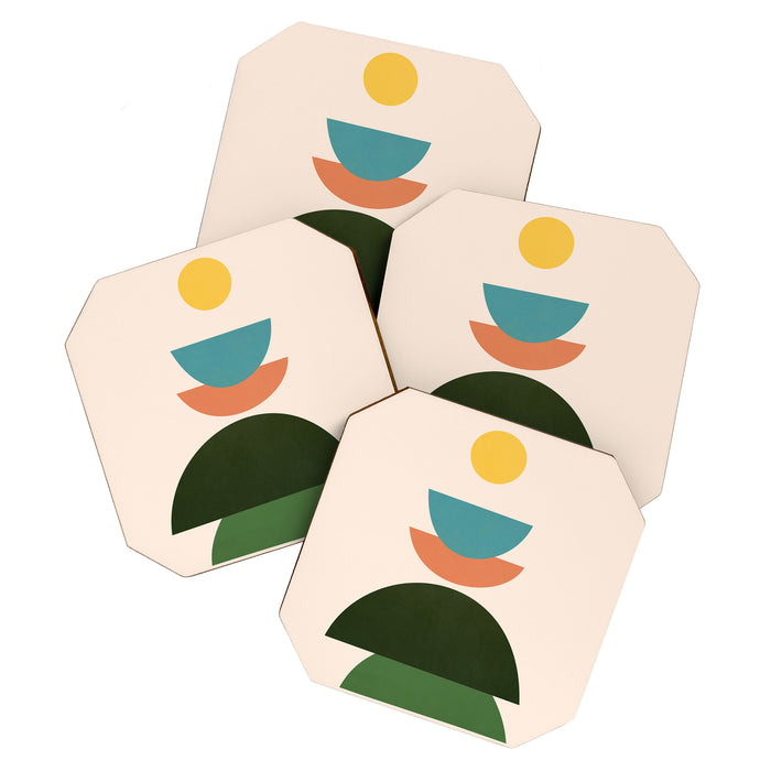 Abstract Shape Design Coaster Gallery Image 1