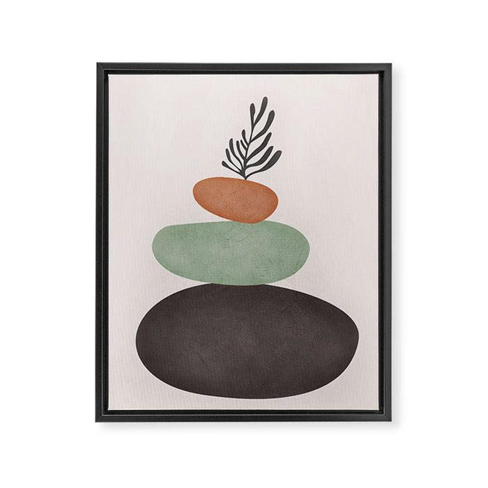Abstract Shapes Framed Canvas Print Gallery Image 1