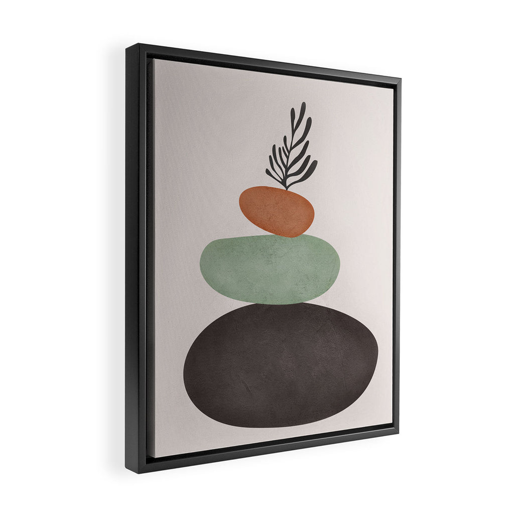 Abstract Shapes Framed Canvas Print Gallery Image 2