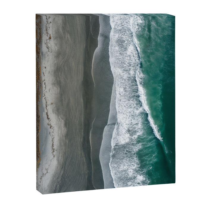 Aerial Coastlines - Modern Ocean Photography Print Canvas Print Gallery Image 1
