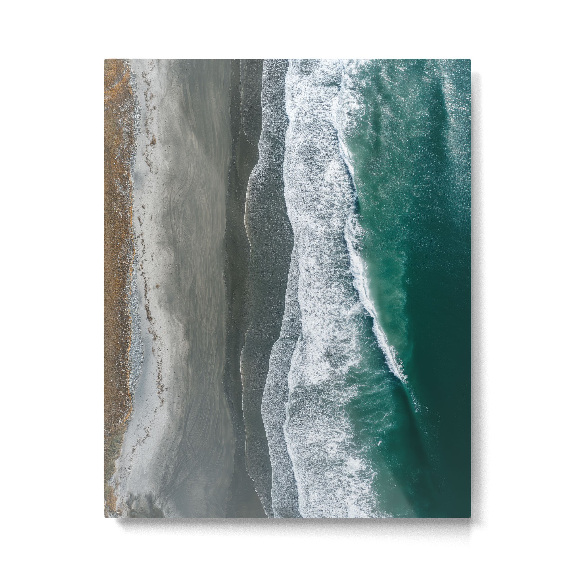 Aerial Coastlines - Modern Ocean Photography Print Metal Print Gallery Image 4