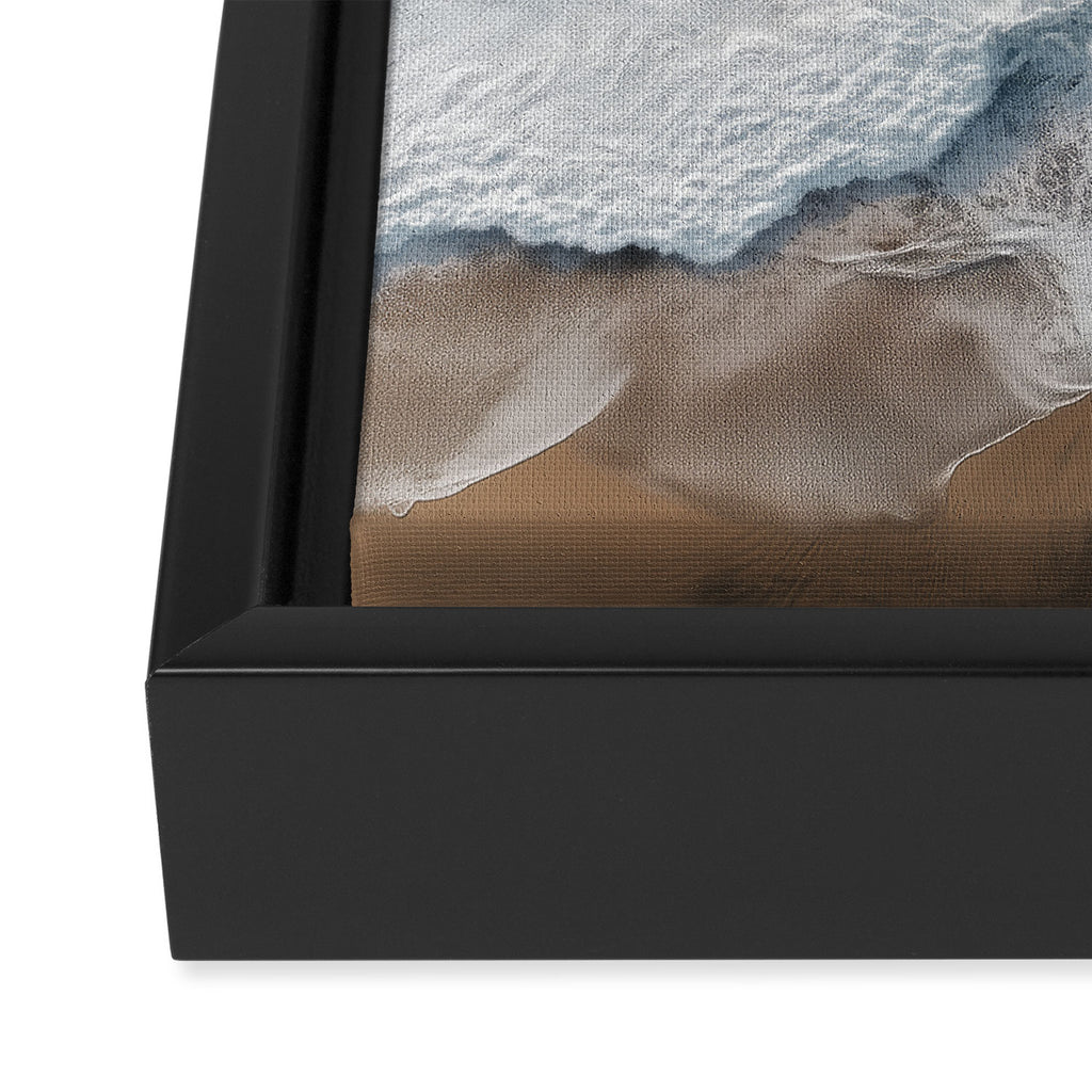 Aerial Ocean Waves - Coastal Photography Wall Art Framed Canvas Print Gallery Image 3