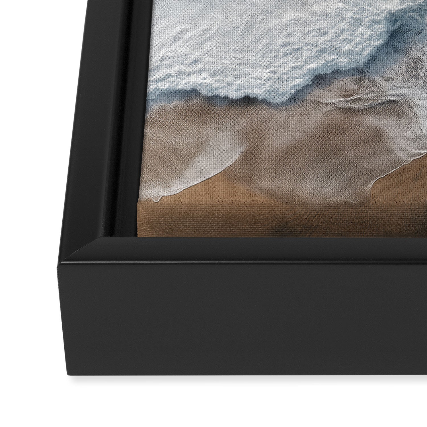 Aerial Ocean Waves - Coastal Photography Wall Art Framed Canvas Print Gallery Image 3
