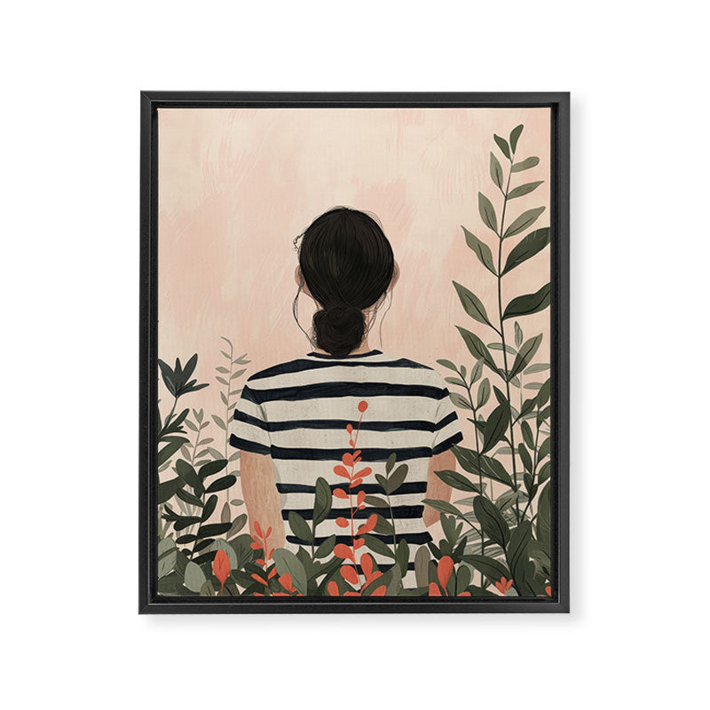 Among the Leaves Framed Canvas Print Gallery Image 6