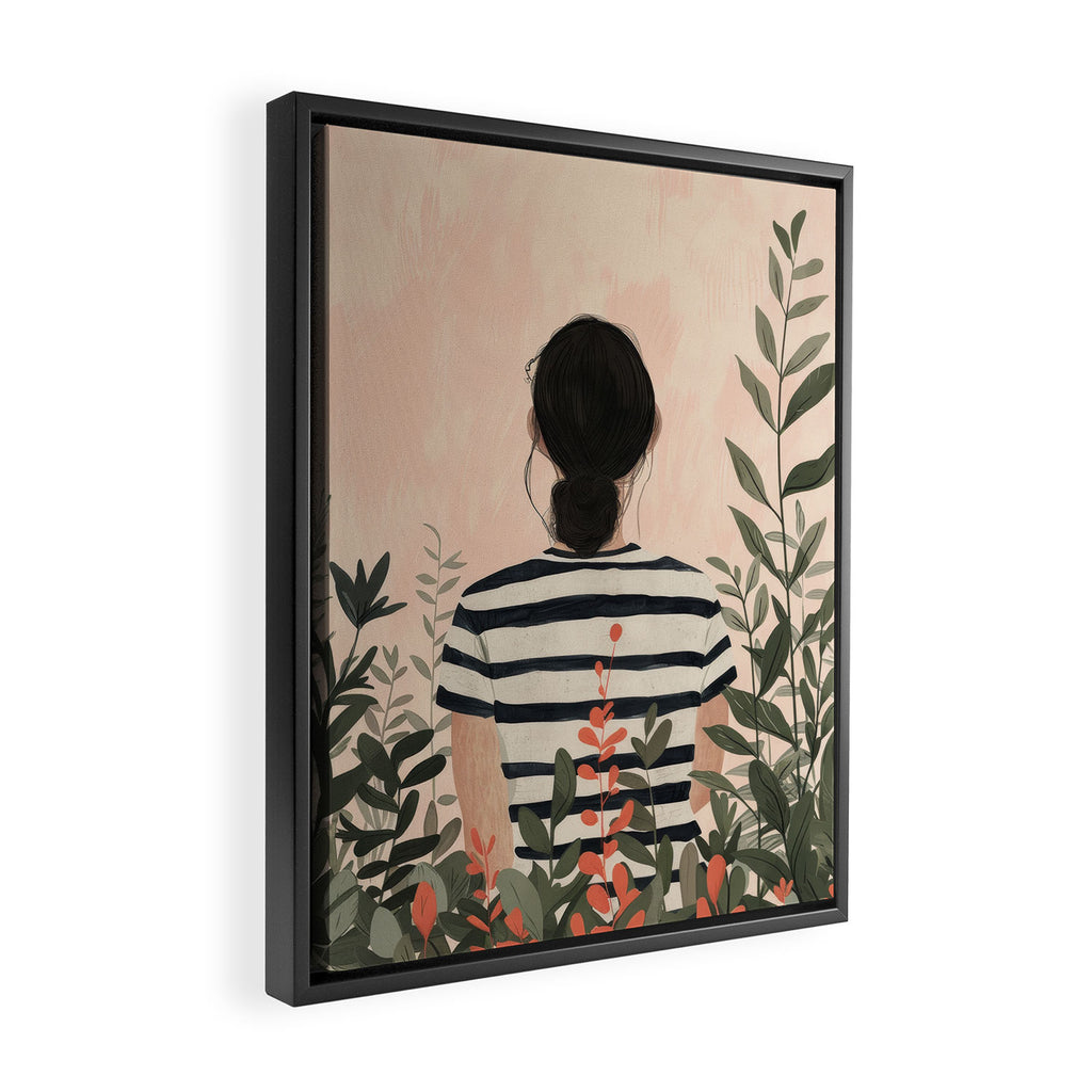 Among the Leaves Framed Canvas Print Gallery Image 2