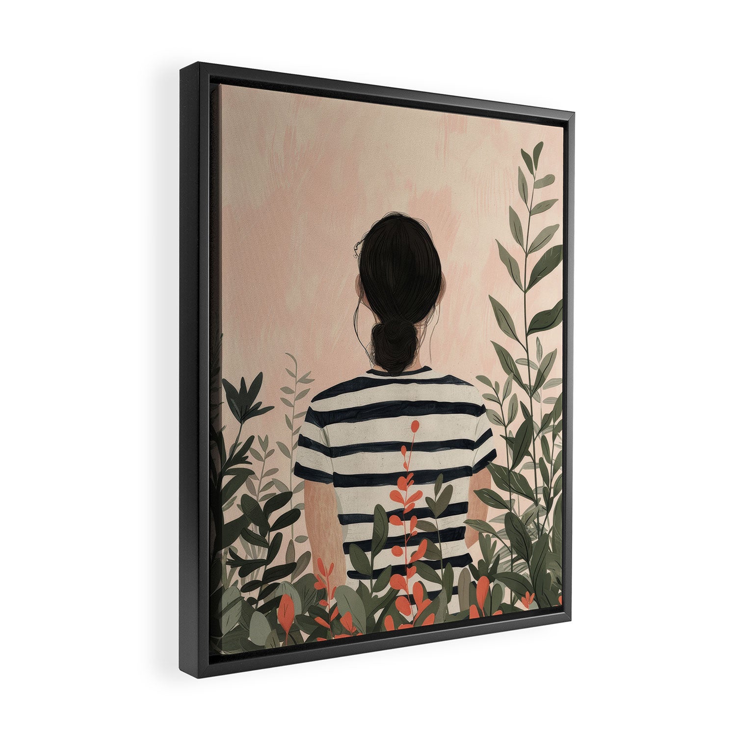 Among the Leaves Framed Canvas Print Gallery Image 2