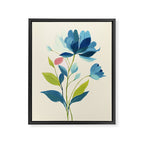 Azure Bloom Framed Canvas Print Gallery Image 6
