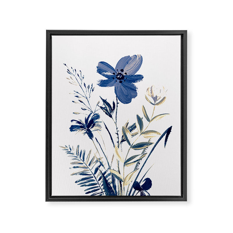 Blue flowers Framed Canvas Print Gallery Image 6