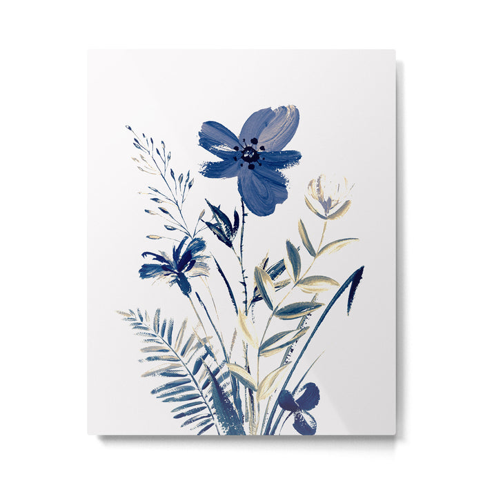 Blue flowers Metal Print Gallery Image 1