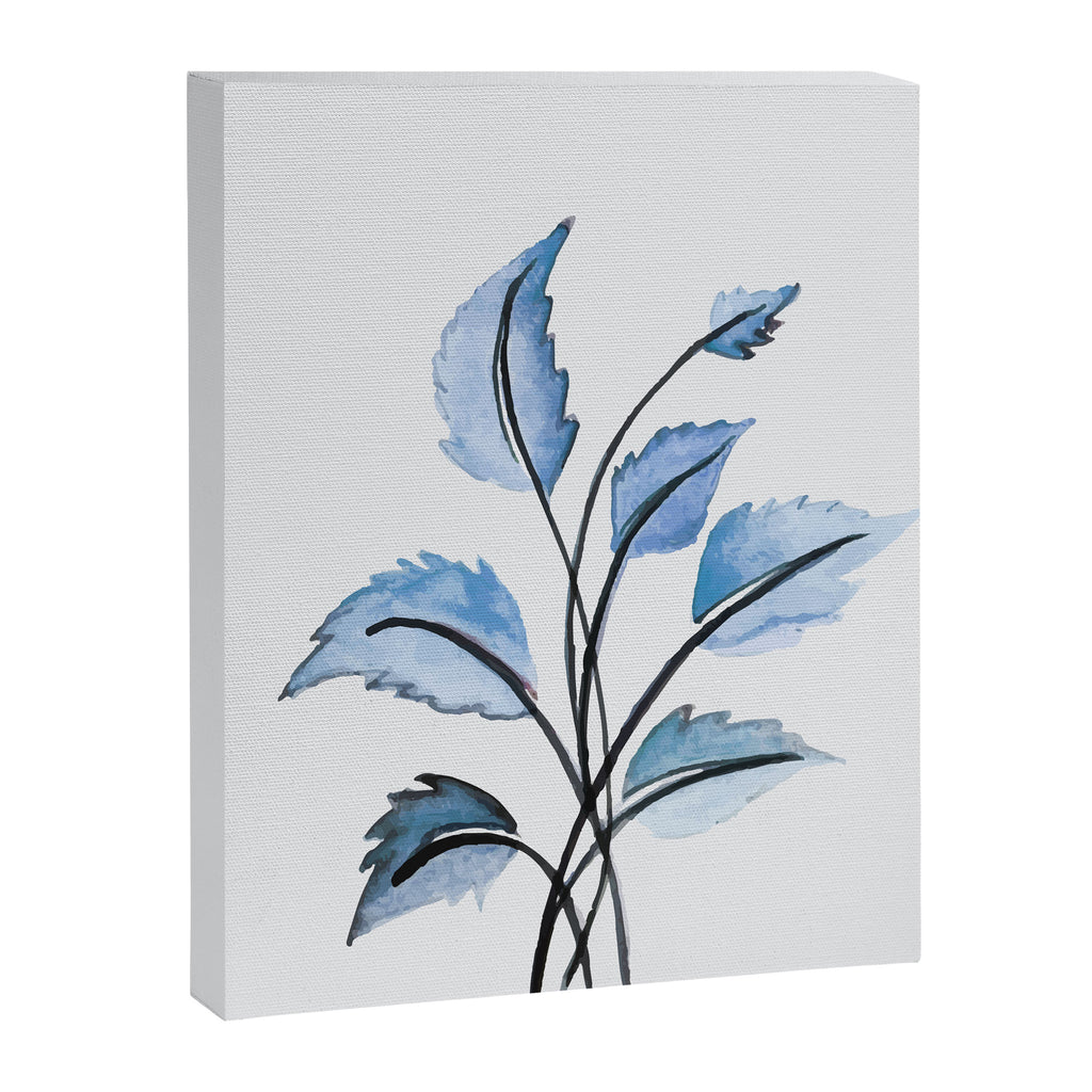 Blue leaves Canvas Print Gallery Image 6