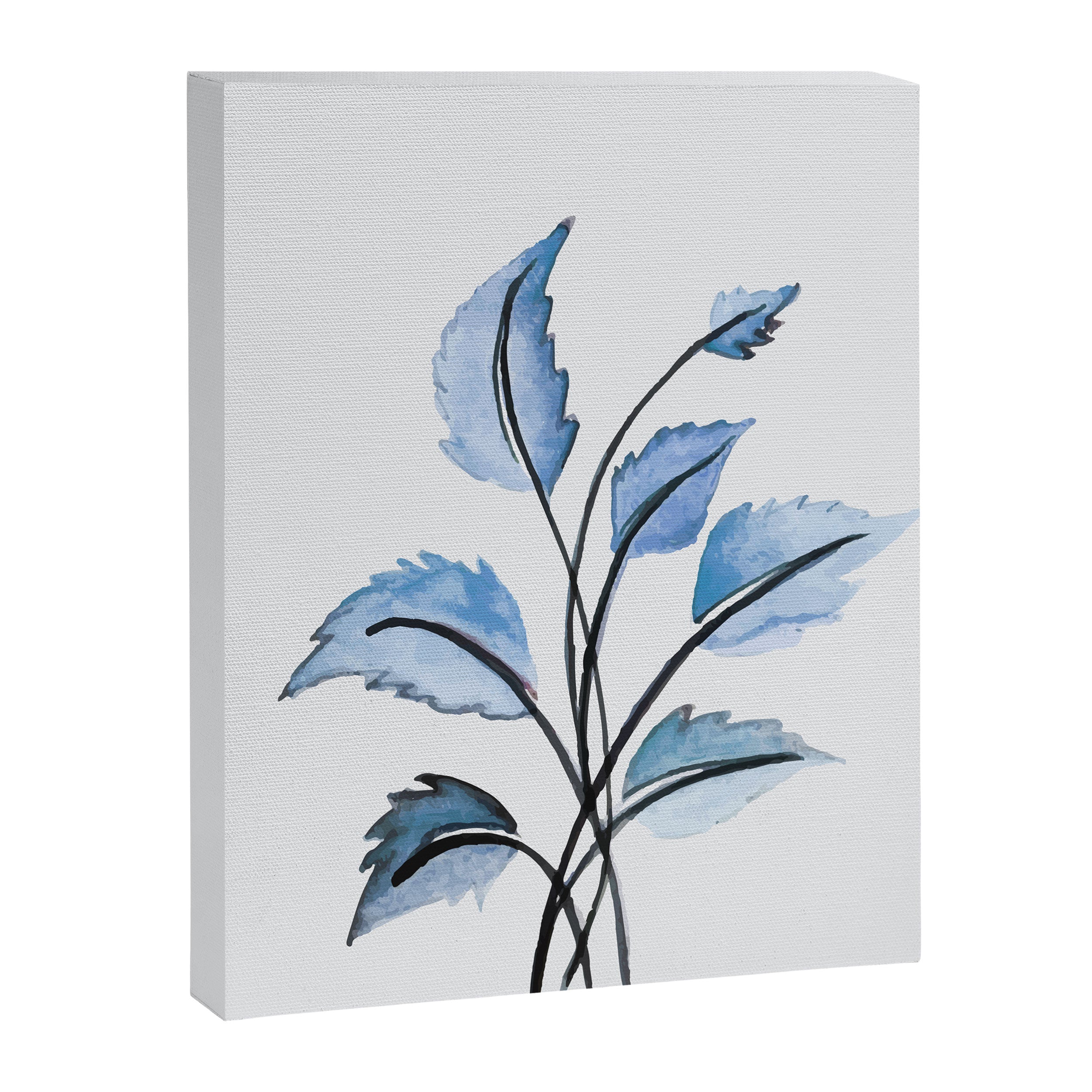 Blue leaves Canvas Print Gallery Image 6