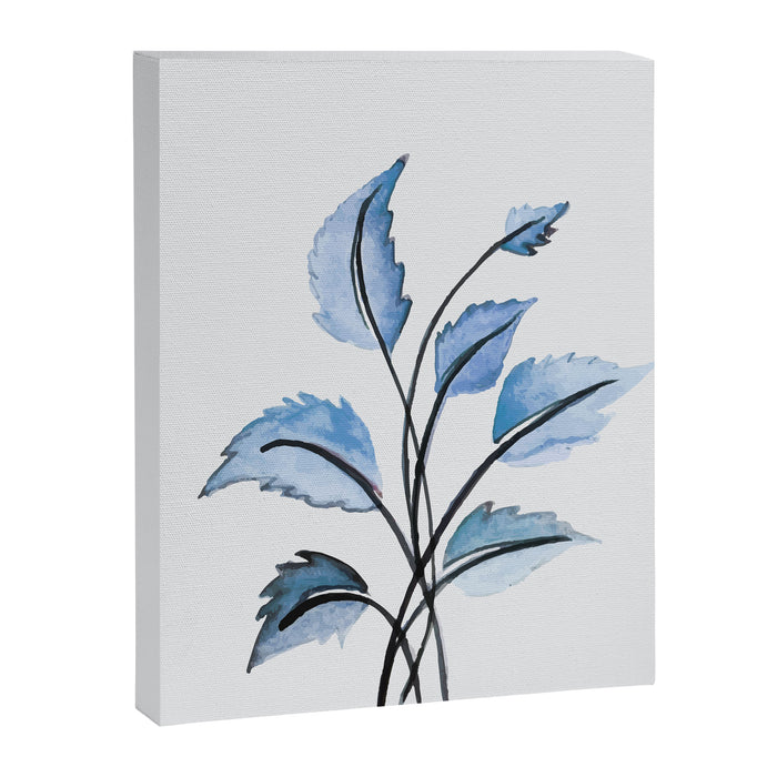Blue leaves Canvas Print Gallery Image 1