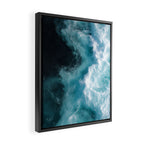 Breaking Waves - Aerial Ocean Print Framed Canvas Print Gallery Image 2