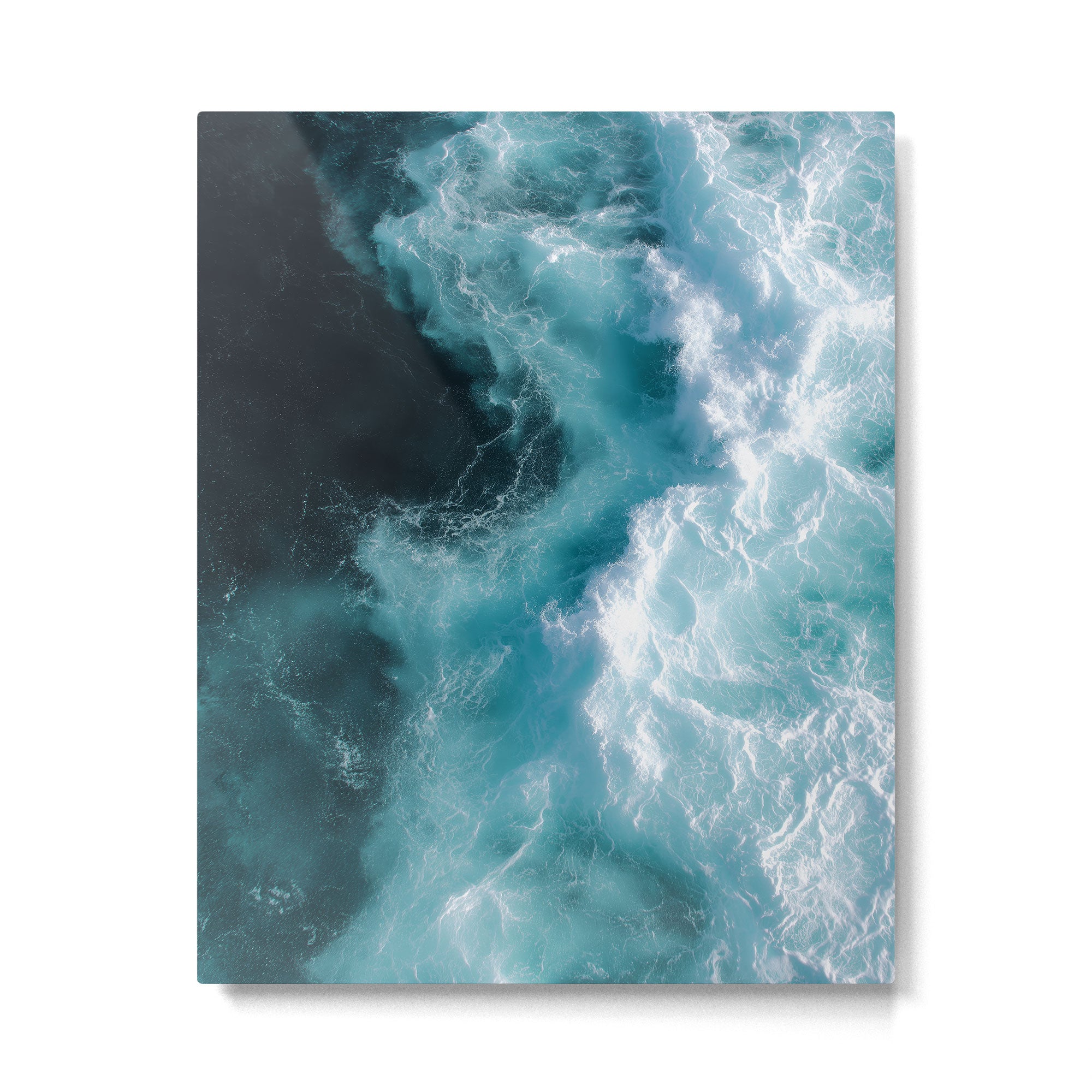 Breaking Waves - Aerial Ocean Print Metal Print Gallery Image 4