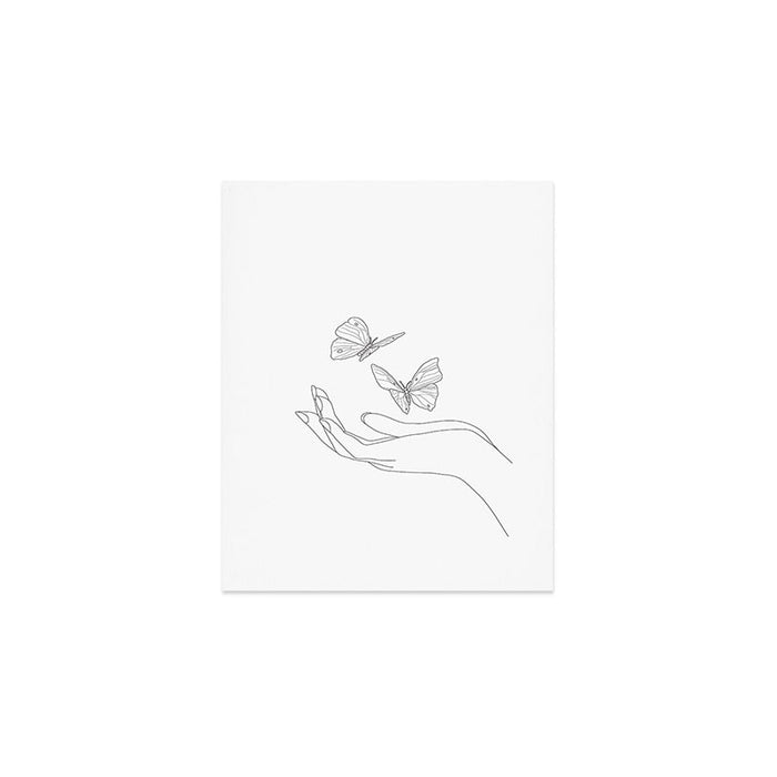 Butterflies on the Palm of the Hand Art Print Gallery Image 1