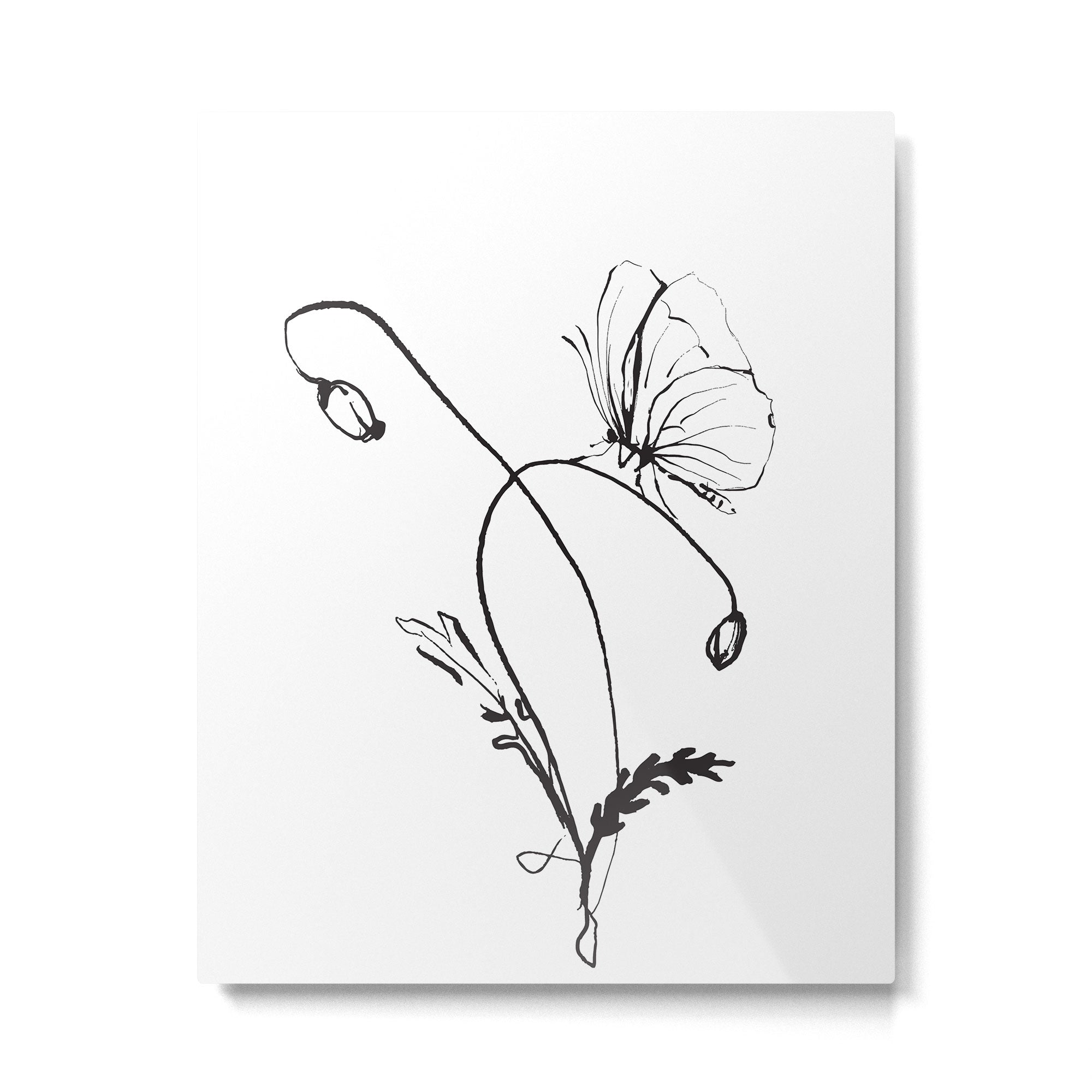 Butterfly on a little flower 5 Metal Print Gallery Image 4