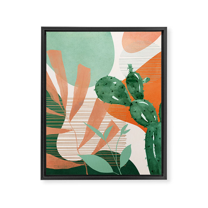 Cactus Garden 1 Framed Canvas Print Gallery Image 1