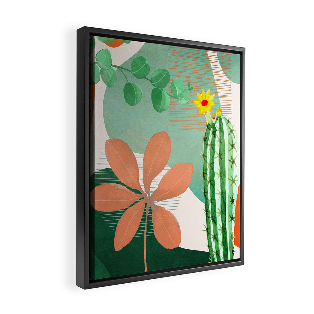 Cactus Garden 2 Framed Canvas Print Gallery Image 2