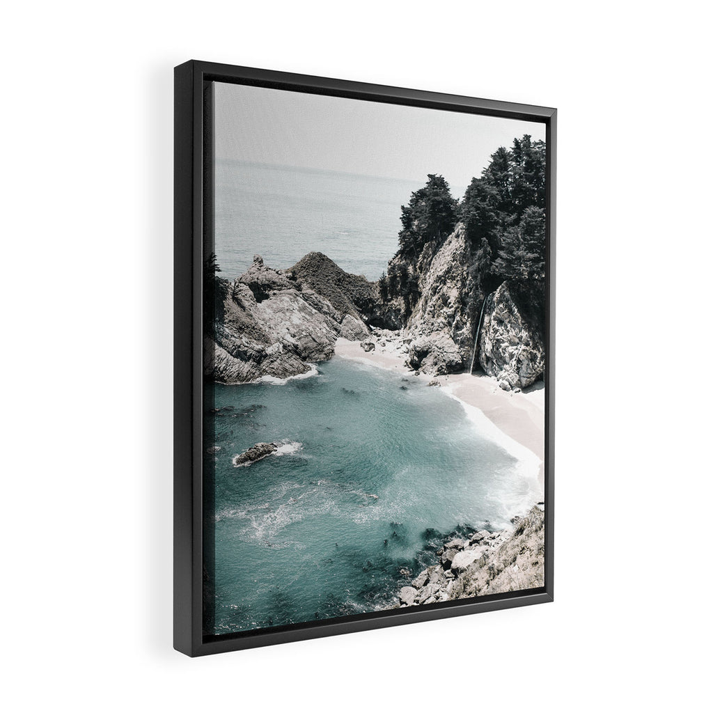 California Beach Framed Canvas Print Gallery Image 2