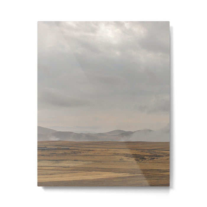 Cloudy Countryside Metal Print Gallery Image 1