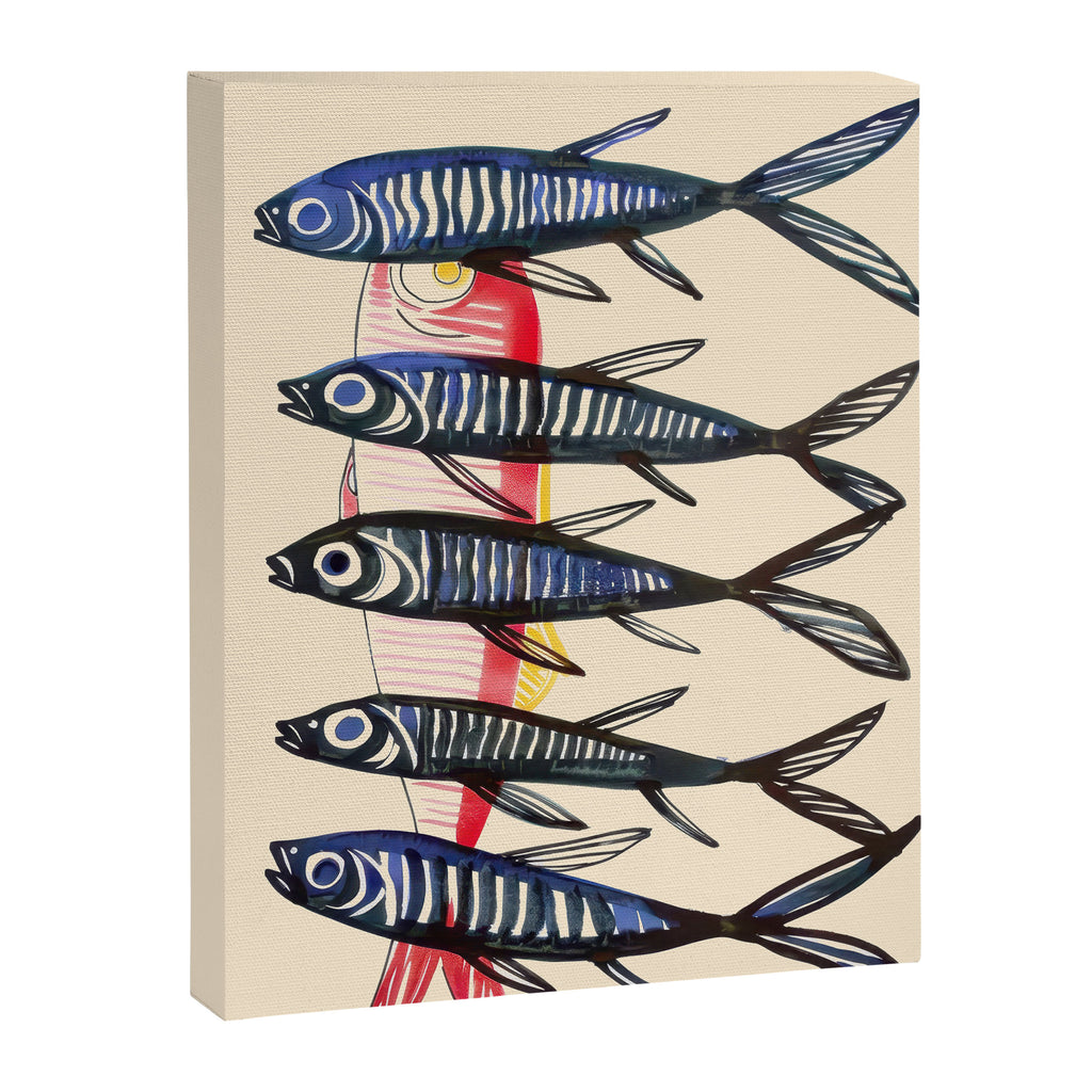 Deep Sea Stripes Canvas Print Gallery Image 6