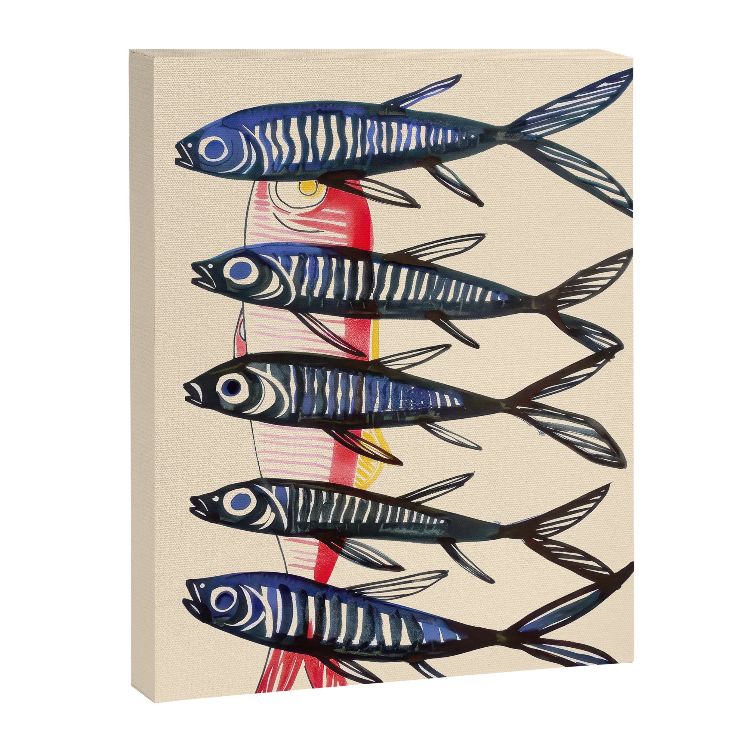 Deep Sea Stripes Canvas Print Gallery Image 6