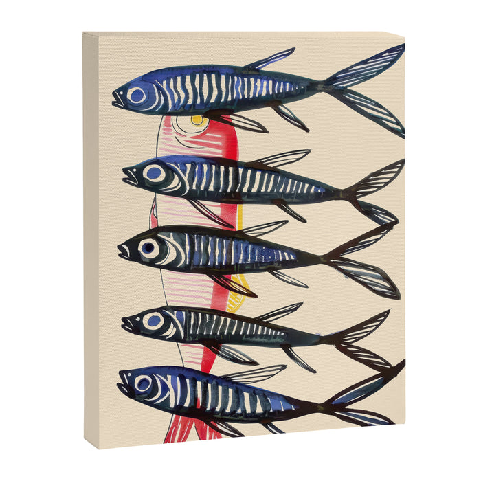 Deep Sea Stripes Canvas Print Gallery Image 1
