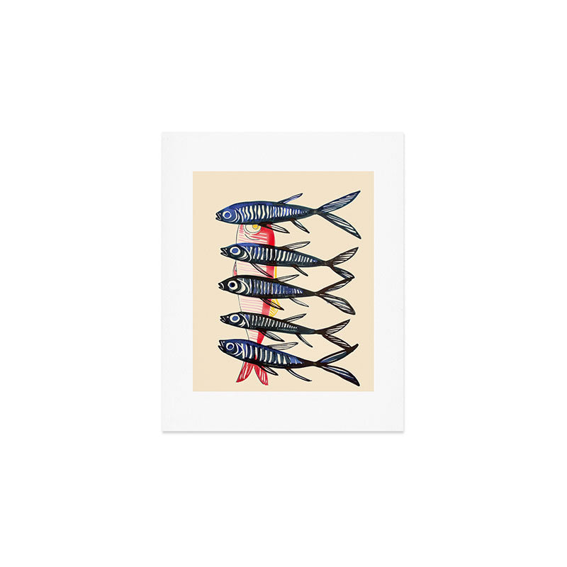 Deep Sea Stripes Art Print Gallery Image 1