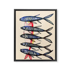 Deep Sea Stripes Framed Canvas Print Gallery Image 6