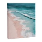 Dream Beach - Aerial Photography of Pink and Turquoise Coast Canvas Print Gallery Image 6