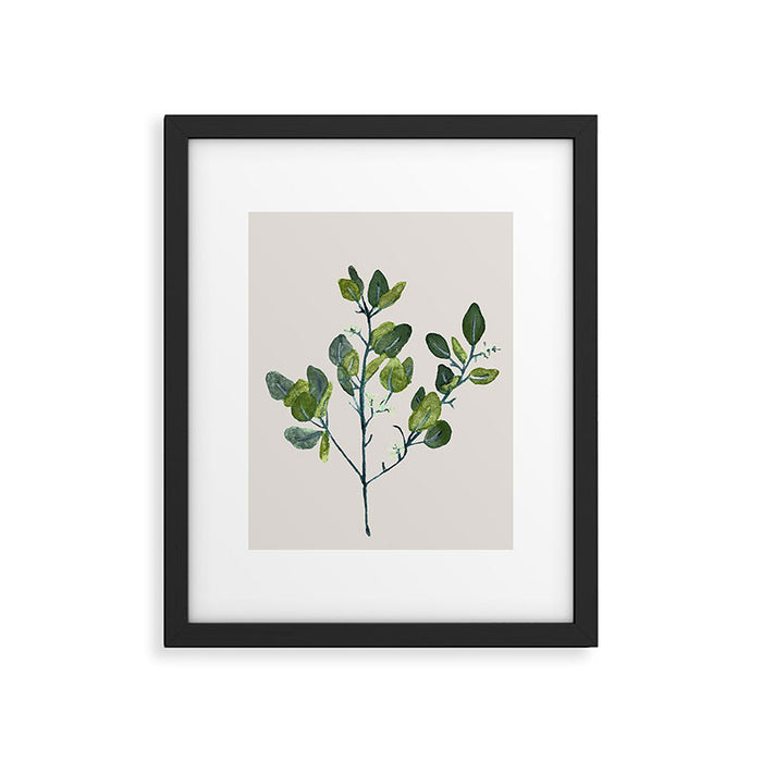 Eucalyptus Branch Framed Art Print Gallery Image 1